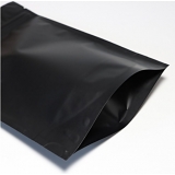 Torebka doypack BLACK MATT 100 ml 85x50x145mm OPP20mat/AL8/PE70 + zipper + easy-open op. 100 szt.