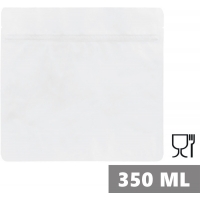 Doypack WHITE MATT 350 ml 200x60x190 mm OPP20mat/ALU8/PE80 + easy-open kpl. 100 szt.