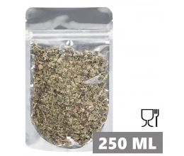 Doypack METALIZA WINDOW 250ml 110x65x185mm PET12/12PETmet/CPP60 + zipper + easy-open (kpl. 100 szt.)