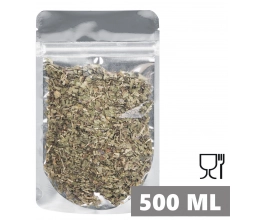 Doypack METALIZA WINDOW 500 ml 130x70x225 mm PET12/12PETmet/CPP60 + zipper + easy-open (kpl. 100 szt.)