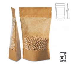 Doypack ECO BIG WINDOW 500ml 130x70x225 mm PAP45/PET12/CPP40 + zipper - PRÓBKA