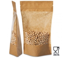 Doypack ECO BIG WINDOW 100ml 85x50x145 mm PAP45/PET12/CPP30 + zipper + easy-open (kpl. 100 szt.)