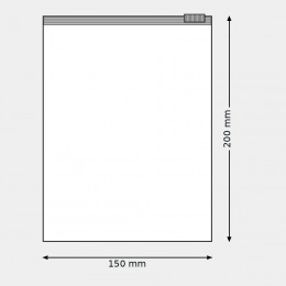 Worek z suwakiem 150x200mm 85mic. PEVA FROST (kpl. 100 szt.) Worek z suwakiem 150x200mm 85mic. PEVA FROST (kpl. 100 szt.)