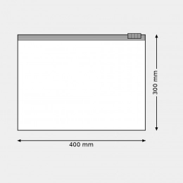 Worek z suwakiem 400x300mm 85mic. PEVA FROST + fi 4mm (kpl. 100 szt.) Worek z suwakiem 400x300mm 85mic. PEVA FROST + fi 4mm (kpl. 100 szt.)
