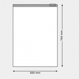 Worek z suwakiem 500x700mm 85mic. PEVA FROST Worek z suwakiem 500x700mm 85mic. PEVA FROST